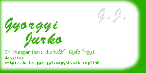 gyorgyi jurko business card