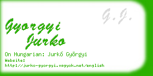 gyorgyi jurko business card